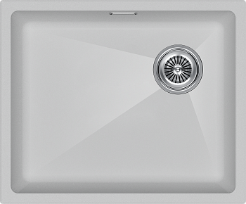 Кухонная мойка Paulmark LUMI 55UNI-SKEW LU55SK-WH 46х56 цвет белый